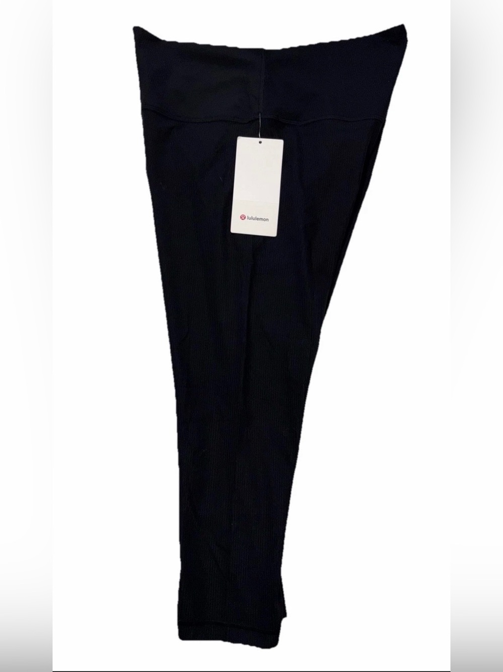 NWT*LULULEMON*SIZE 14*ALIGN RIBBED HIGH RISE 23” L PANT*AUTHENTIC*BLACK*$98 - Picture 11 of 16